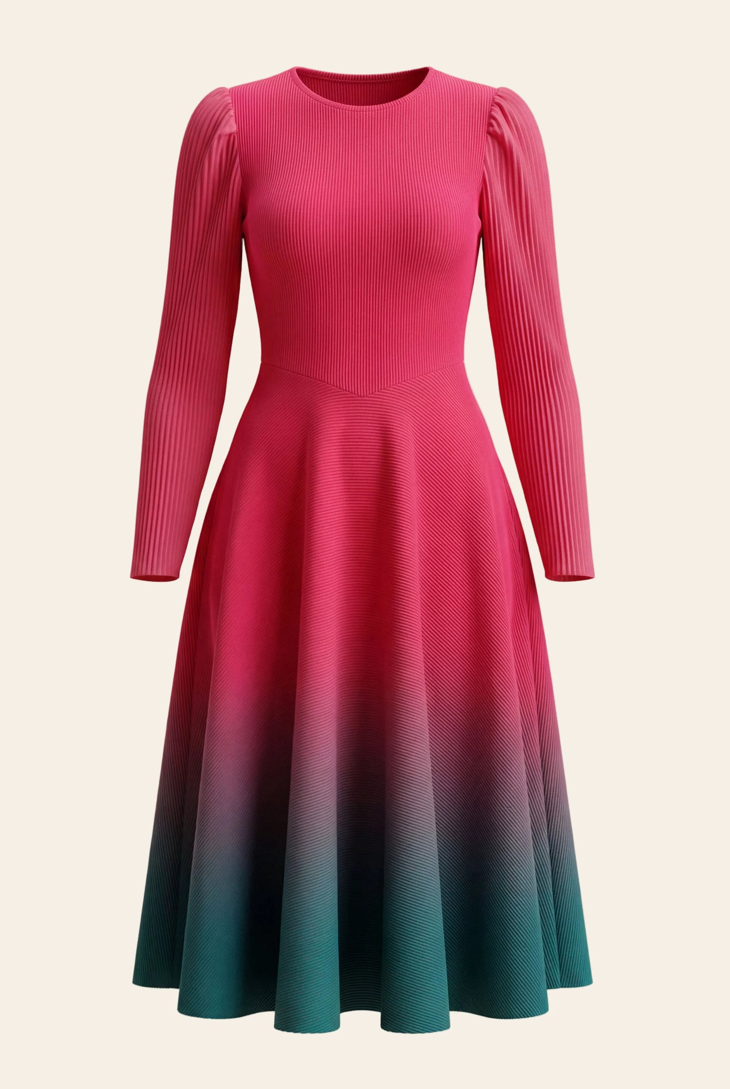 camilla bouncy midi dress - shiny crimson