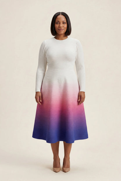 camilla bouncy midi dress - white summer