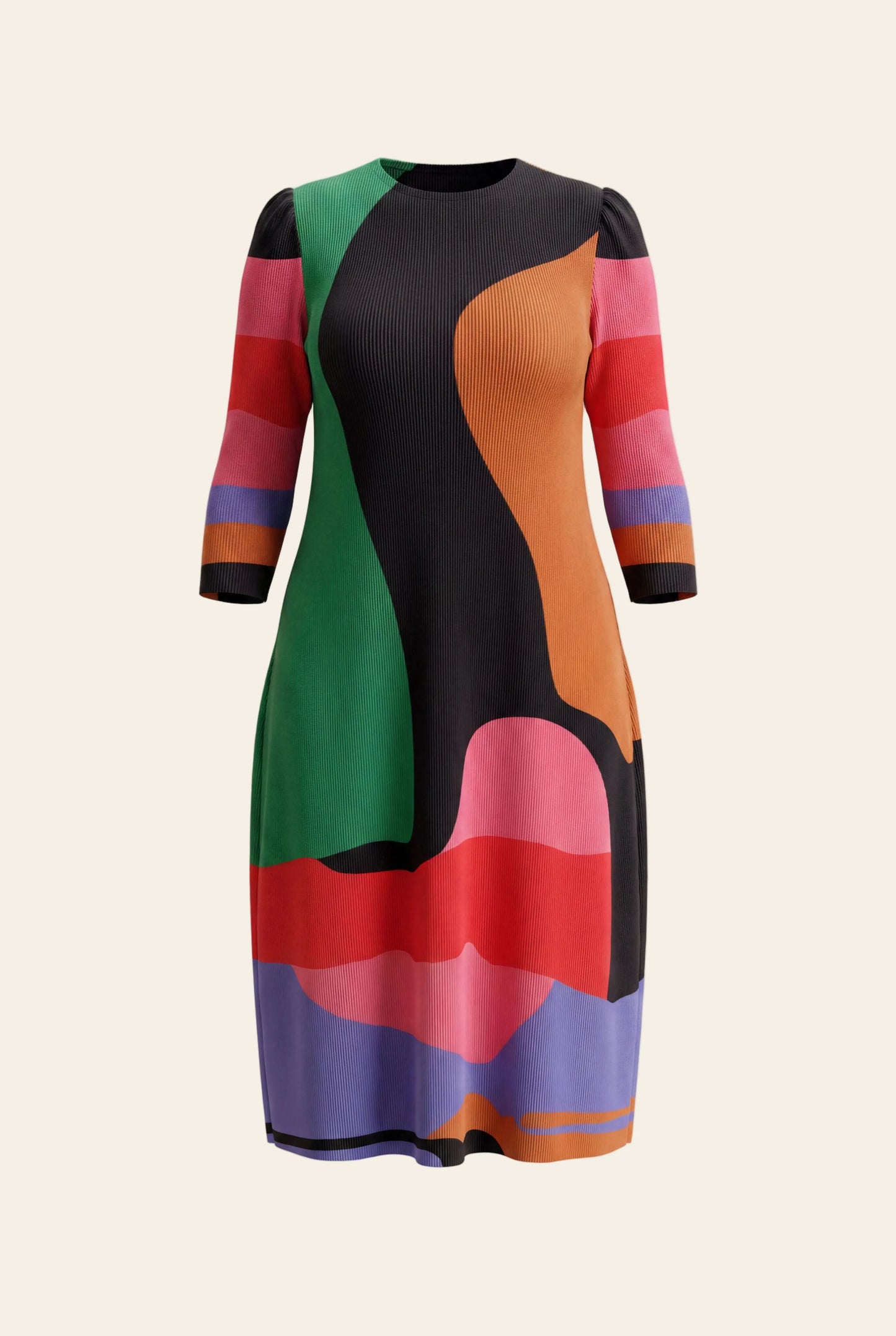 alora bouncy bodycon dress - gallery print